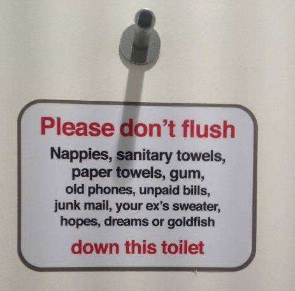 Dont't flush
