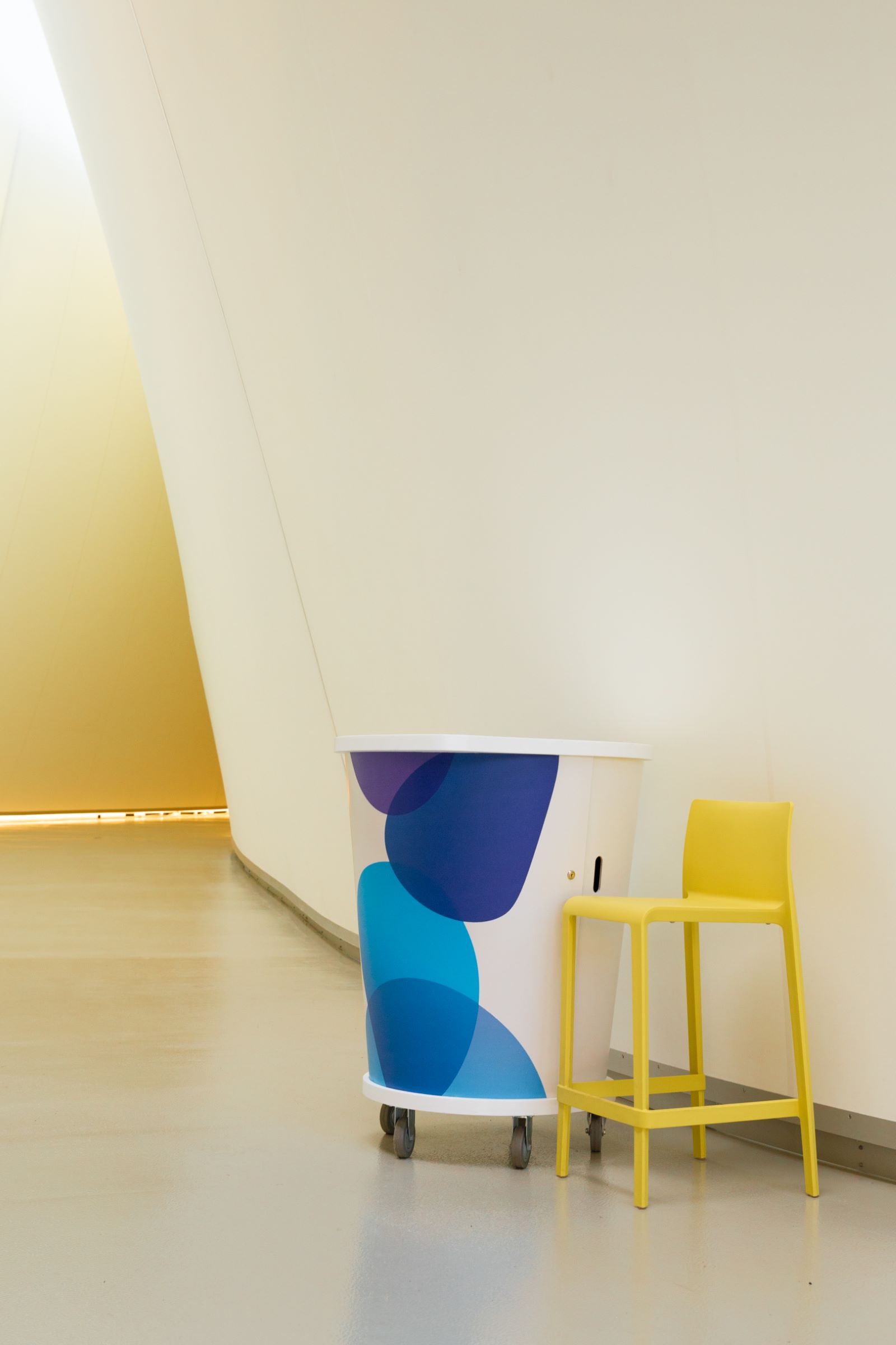 Mobilier mobile avec rangement